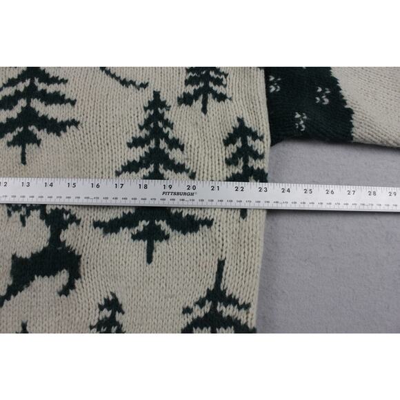 Knit Christmas Sweater Men's Medium Pullover Grandpa Core Ski Novelty Reindeer - Picture 5 of 7